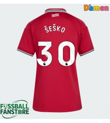Manchester United Benjamin Sesko #30 Replik Heimtrikot Damen 2026-27 Kurzarm